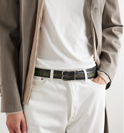 Berluti - Wendbarer Gürtel aus poliertem Leder